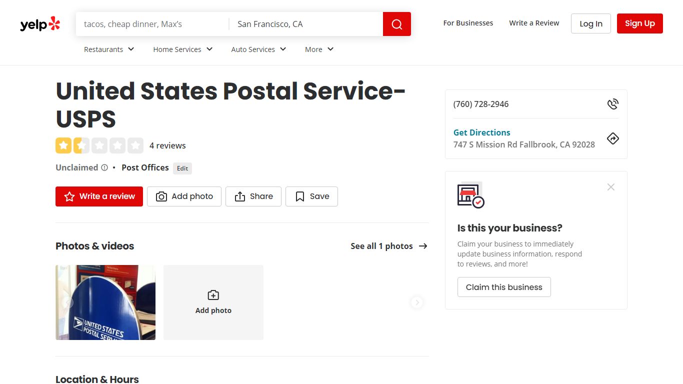 United States Postal Service-USPS - Yelp